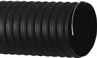 A length of suction hose, its helical reinforcement standing proud of the cover. A length of suction hose, its helical reinforcement standing proud of the cover.