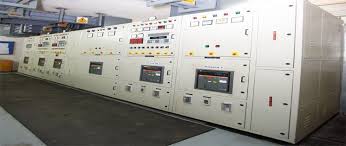 Matting running the length of a control panel room, in front of the instrument boards. Matting running the length of a control panel room, in front of the instrument boards.